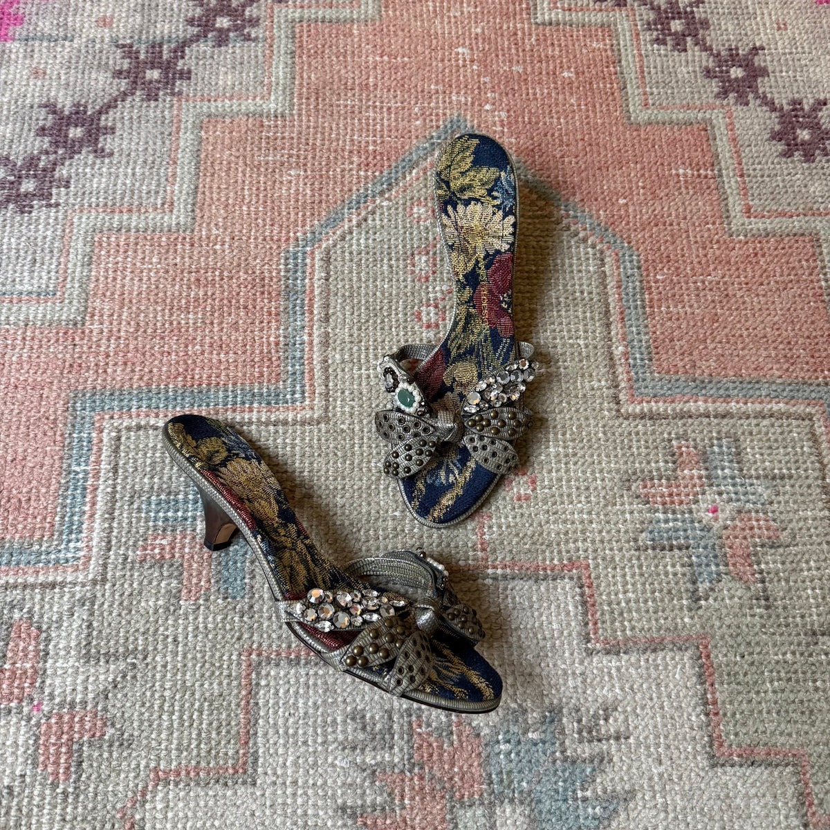 Y2K Giuseppe Zanotti Jeweled Mules - US 8