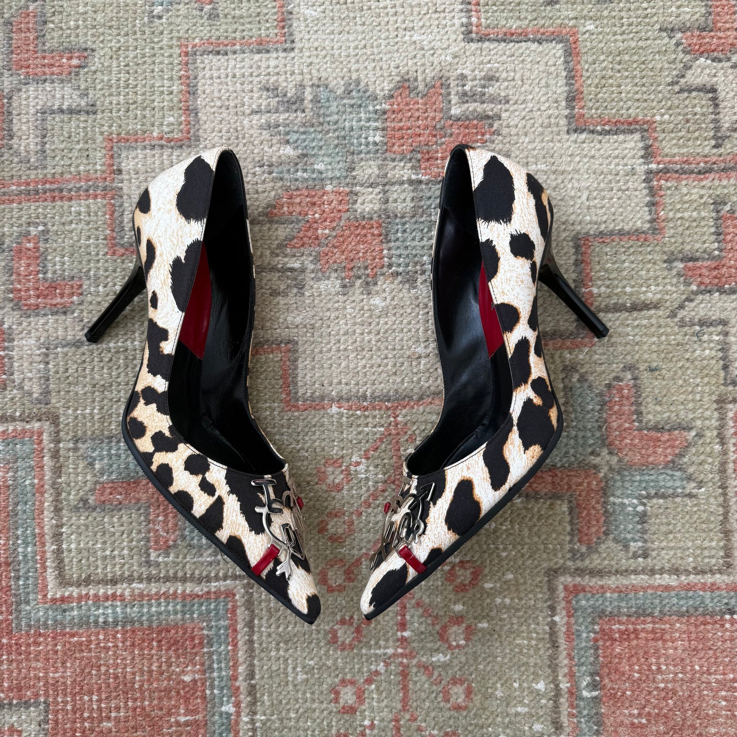 F/W2004 Galliano Dior “I Love Dior” Leopard Pumps - US 7