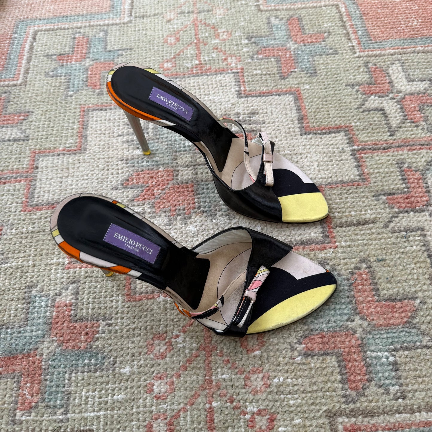 00s Pucci Rhinestone Bow Sandals - US 7.5