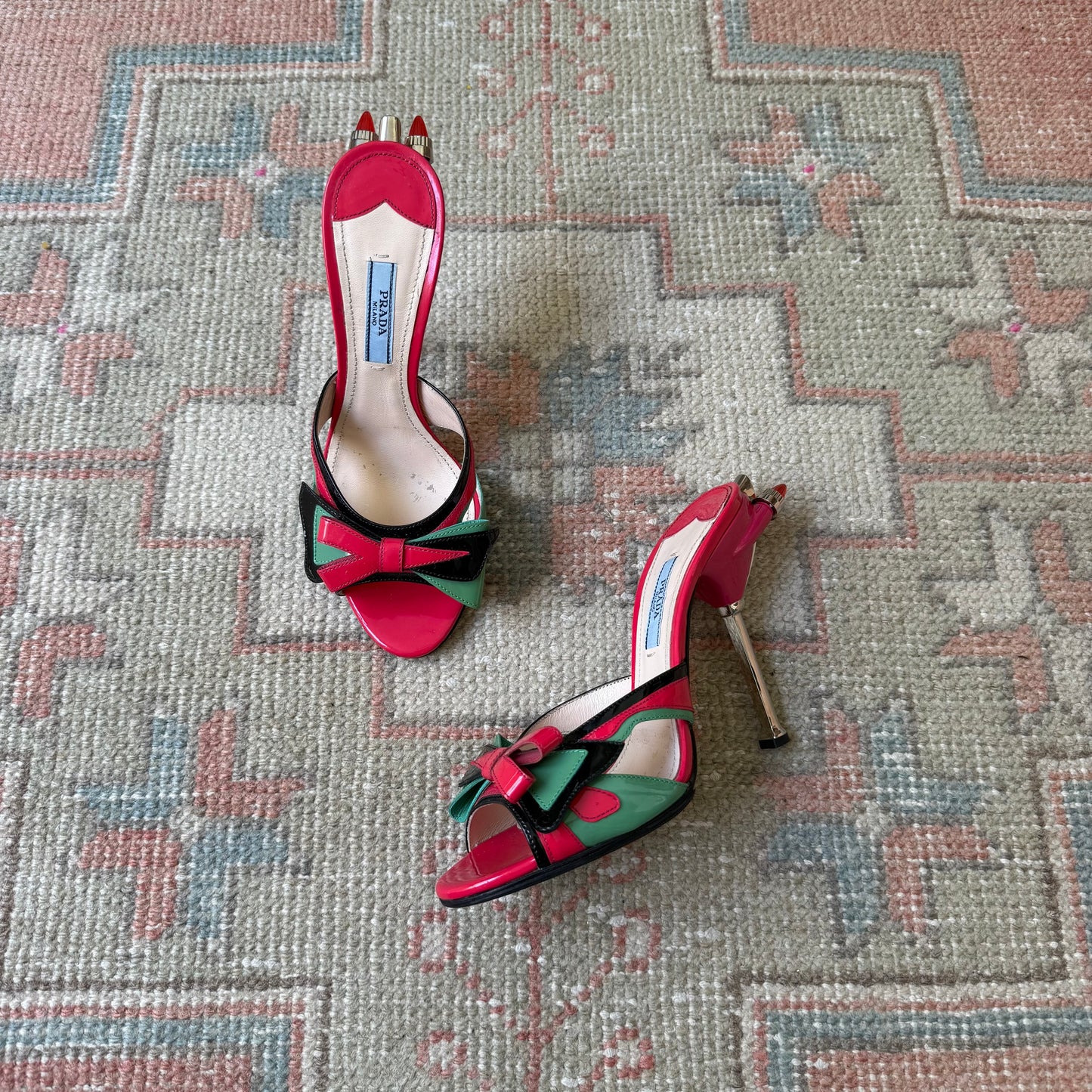 S/S2012 Prada Hot Rod Mules - US 6.5