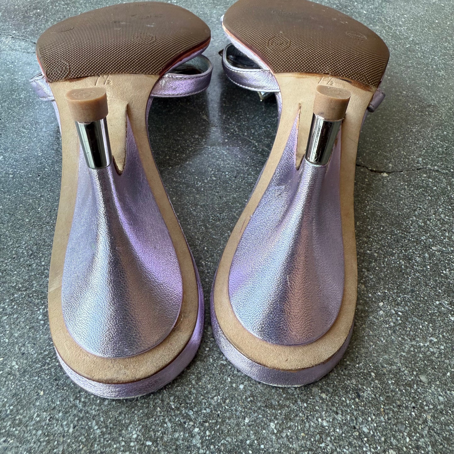 00s Giuseppe Zanotti Rhinestone Floral Mules - US 7.5