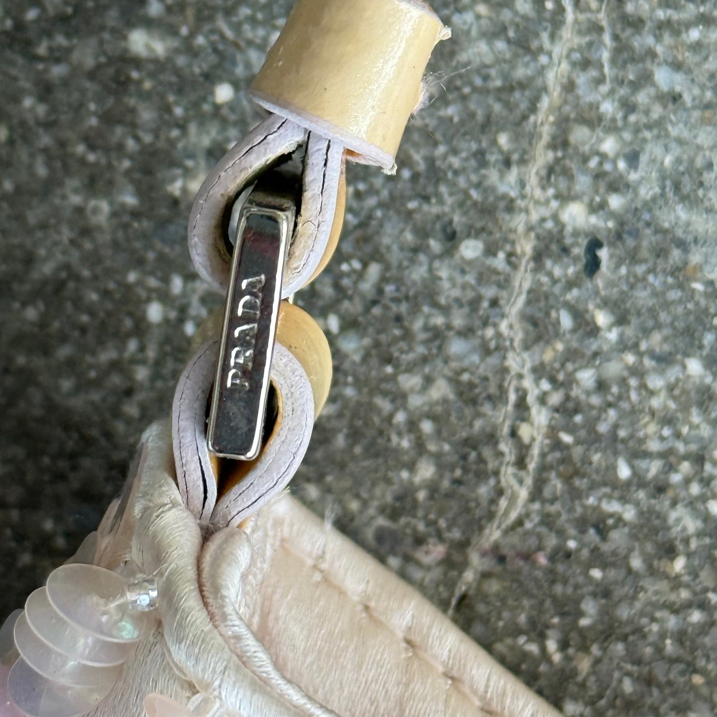 SS00 Prada Cleo Pink Sequin & Satin Purse