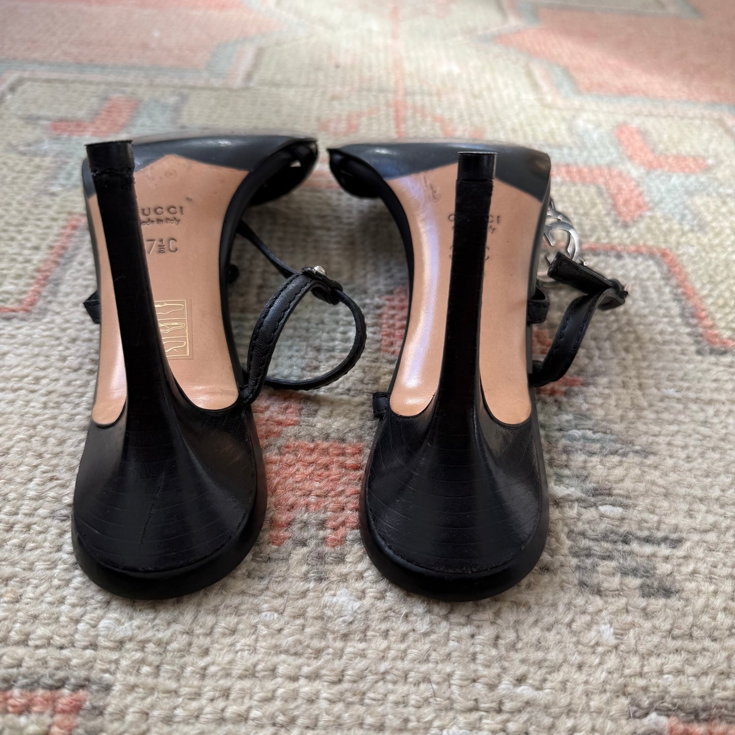 Tom Ford Gucci F/W2002 Perforated Leather Sandals - US 7.5