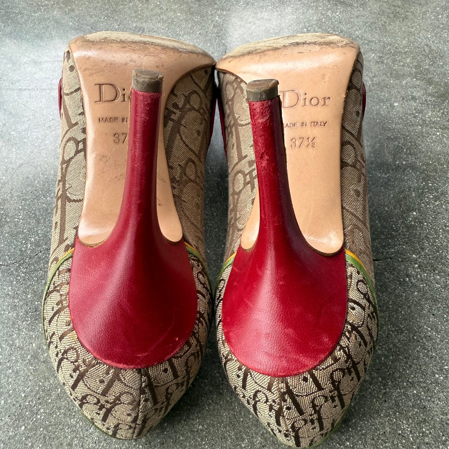 FW04 John Galliano Christian Dior Rasta Pumps - US 7.5