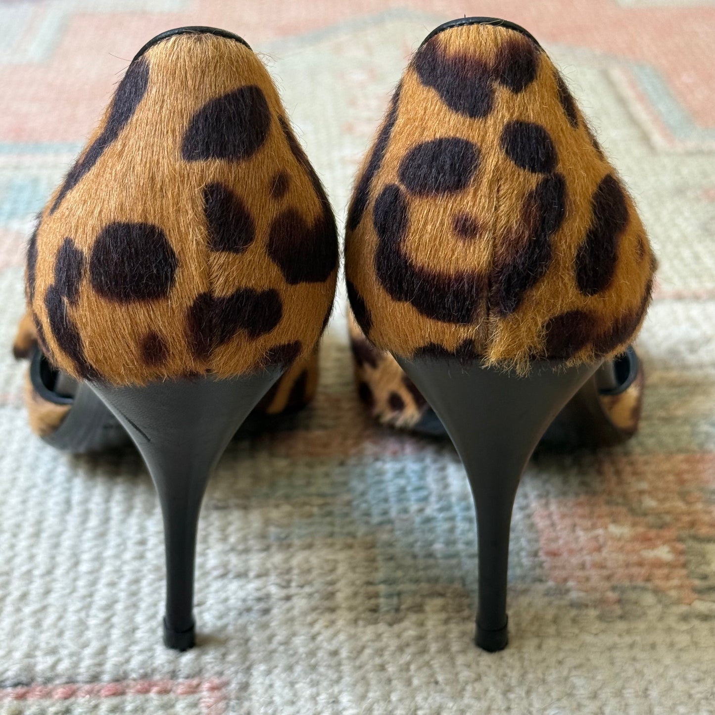 Y2K Valentino Cheetah Bow D’Orsay Heels - US 7.5