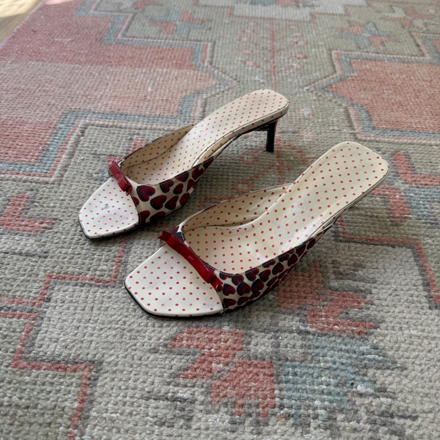 S/S2000 Prada Heart Bow Mules - US 6.5-7