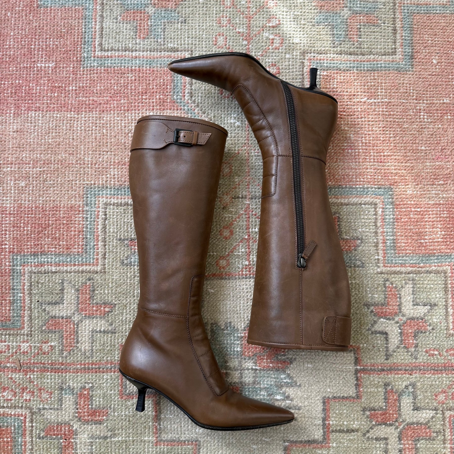 F/W2000 Tom Ford Gucci Cognac Boots - US 5