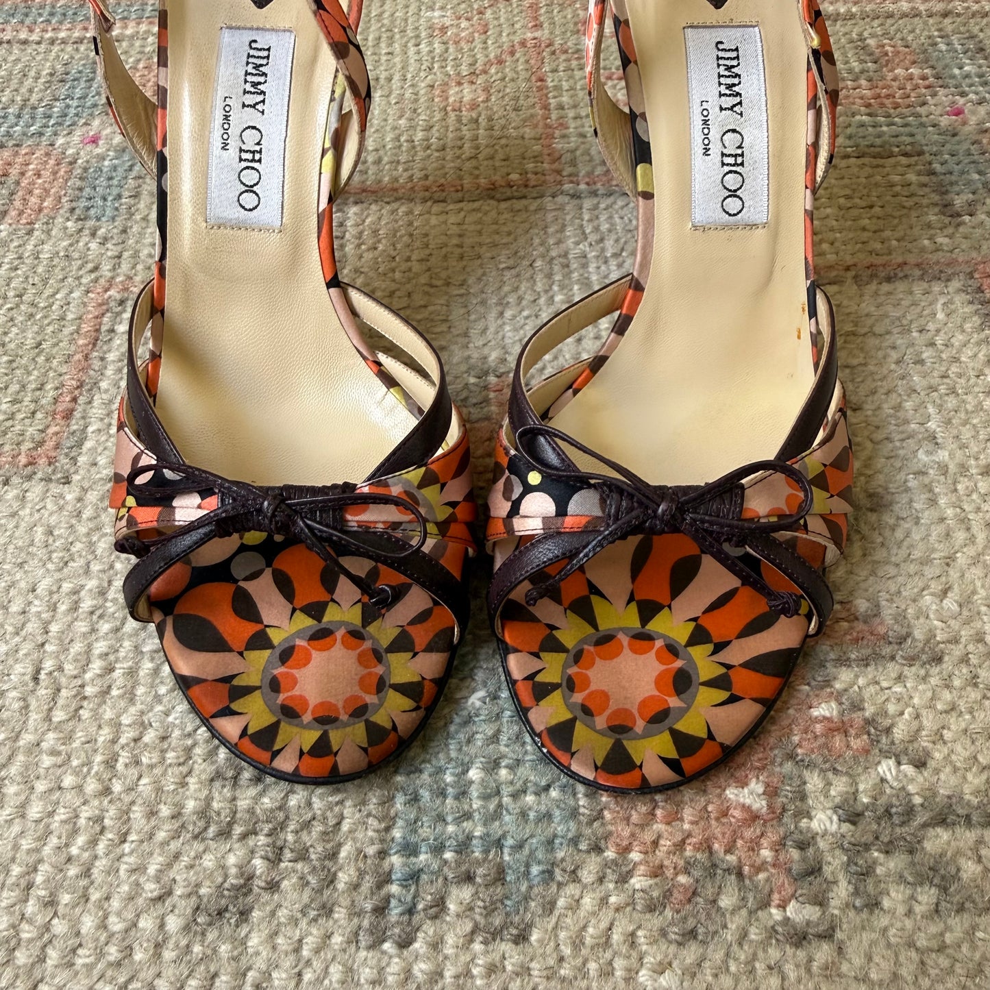 Y2K Jimmy Choo Bow Sandals - US 7
