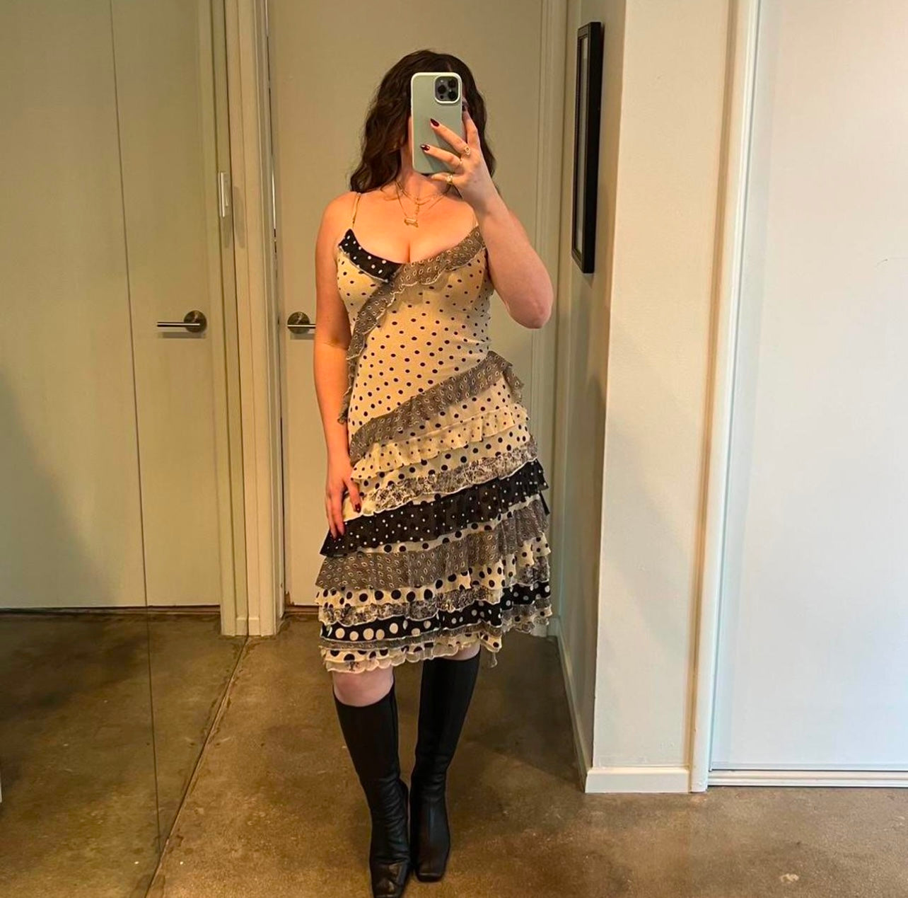 90s Fuzzi Polka Dot Dress