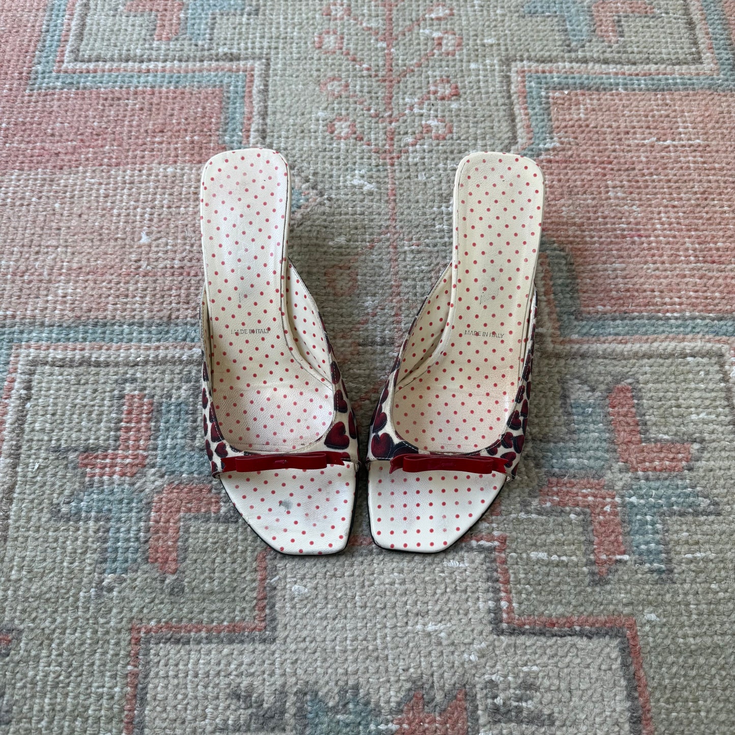S/S2000 Prada Heart Bow Mules - US 6.5-7