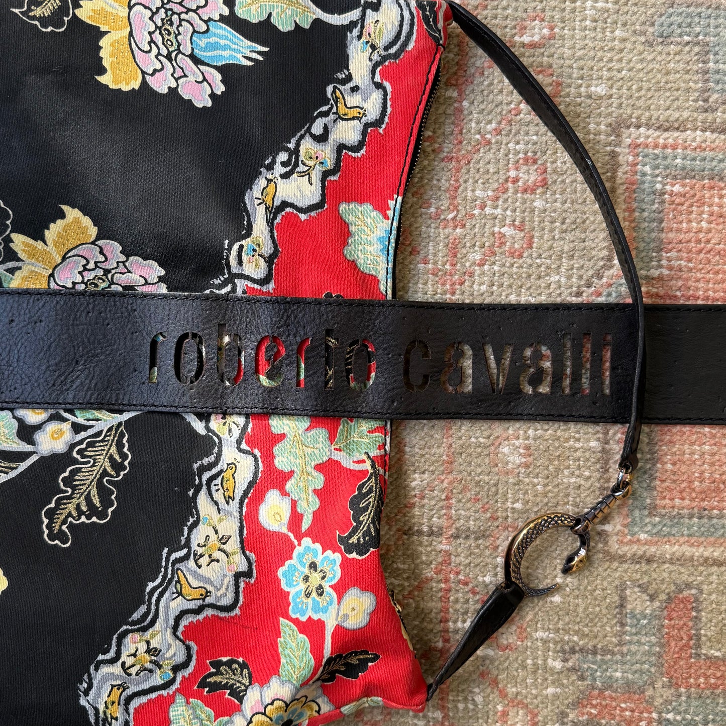 S/S2003 Roberto Cavalli Chinoiserie Shoulder Bag