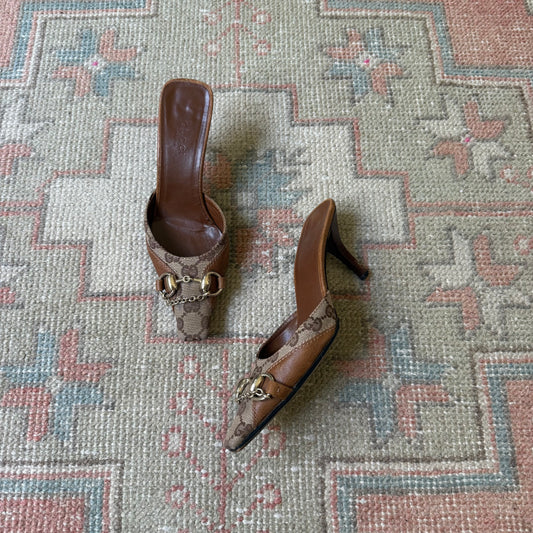 F/W2003 Tom Ford Gucci Horsebit Mules - US 4.5-5