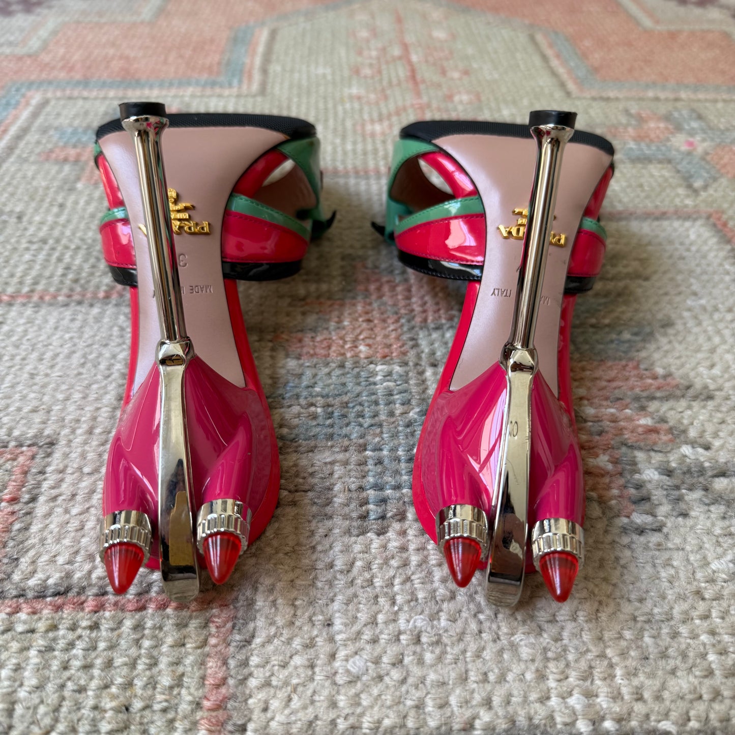 S/S2012 Prada Hot Rod Mules - US 6.5
