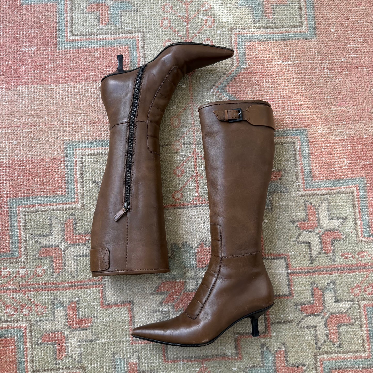 F/W2000 Tom Ford Gucci Cognac Boots - US 5