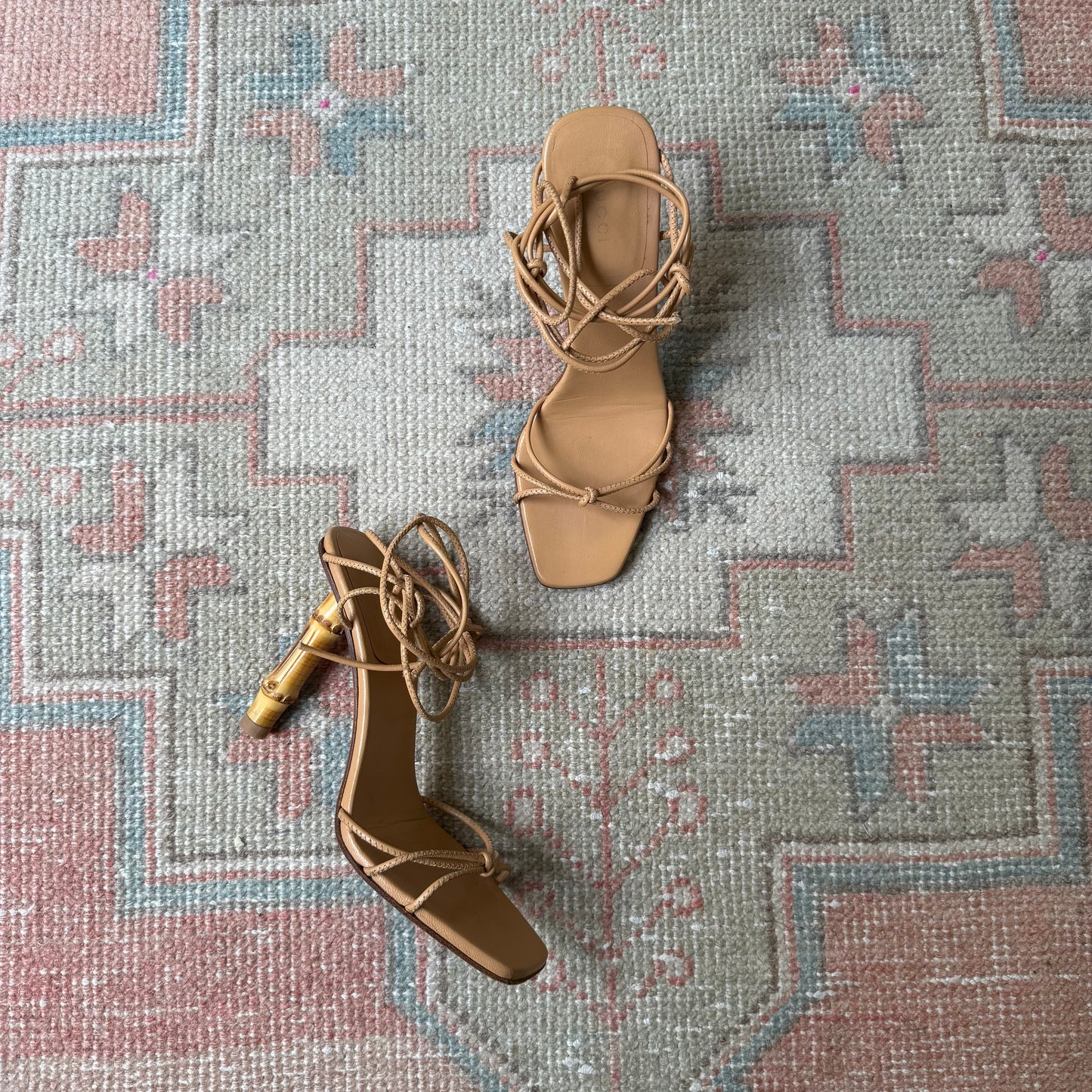 S/S2002 Tom Ford Gucci Leather Bamboo Sandals - US 8