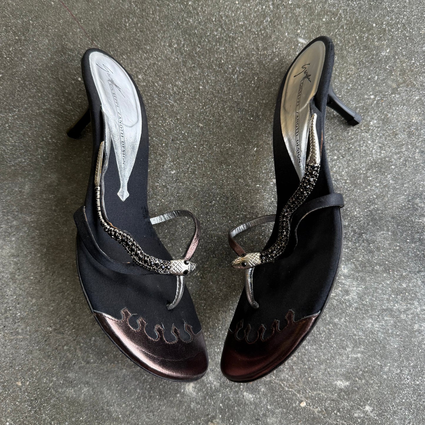 00s Giuseppe Zanotti Snake Sandals - US 6.5