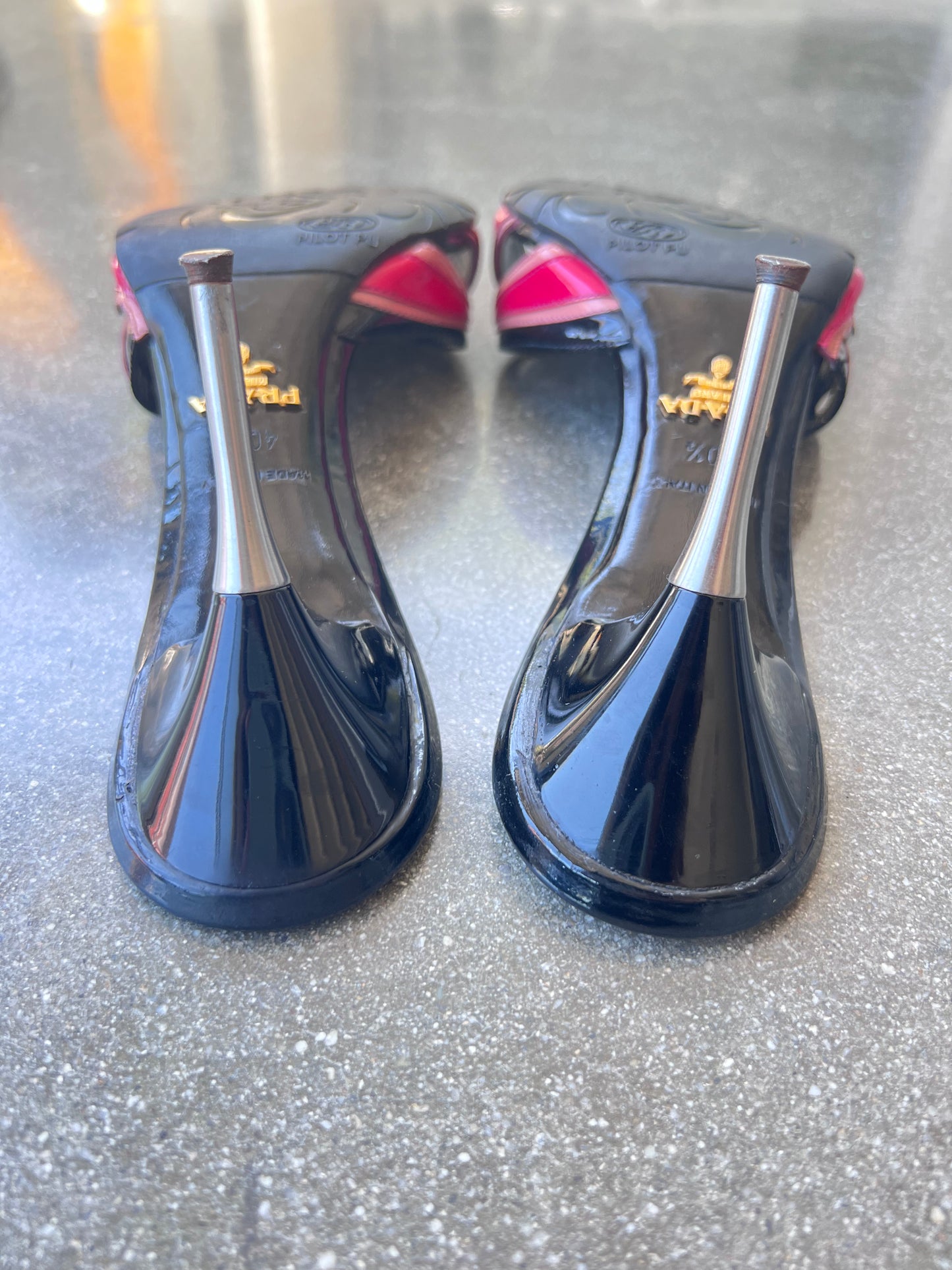 SS12 Prada Flame Mules - 40.5