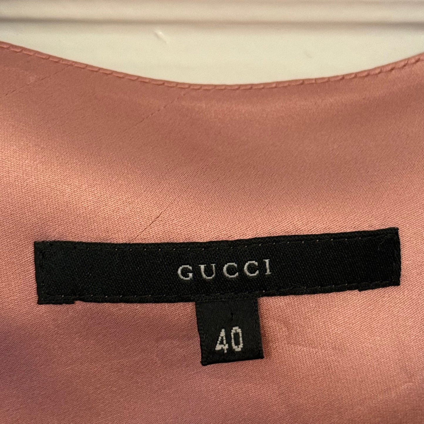 Spring 1998 Tom Ford Gucci Pink Silk Satin Dress - US 2-4