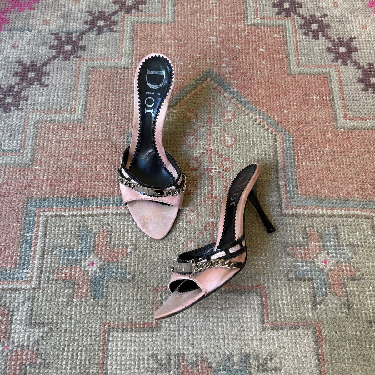 S/S2004 Galliano Dior Girly Pink Mules - US 7-7.5