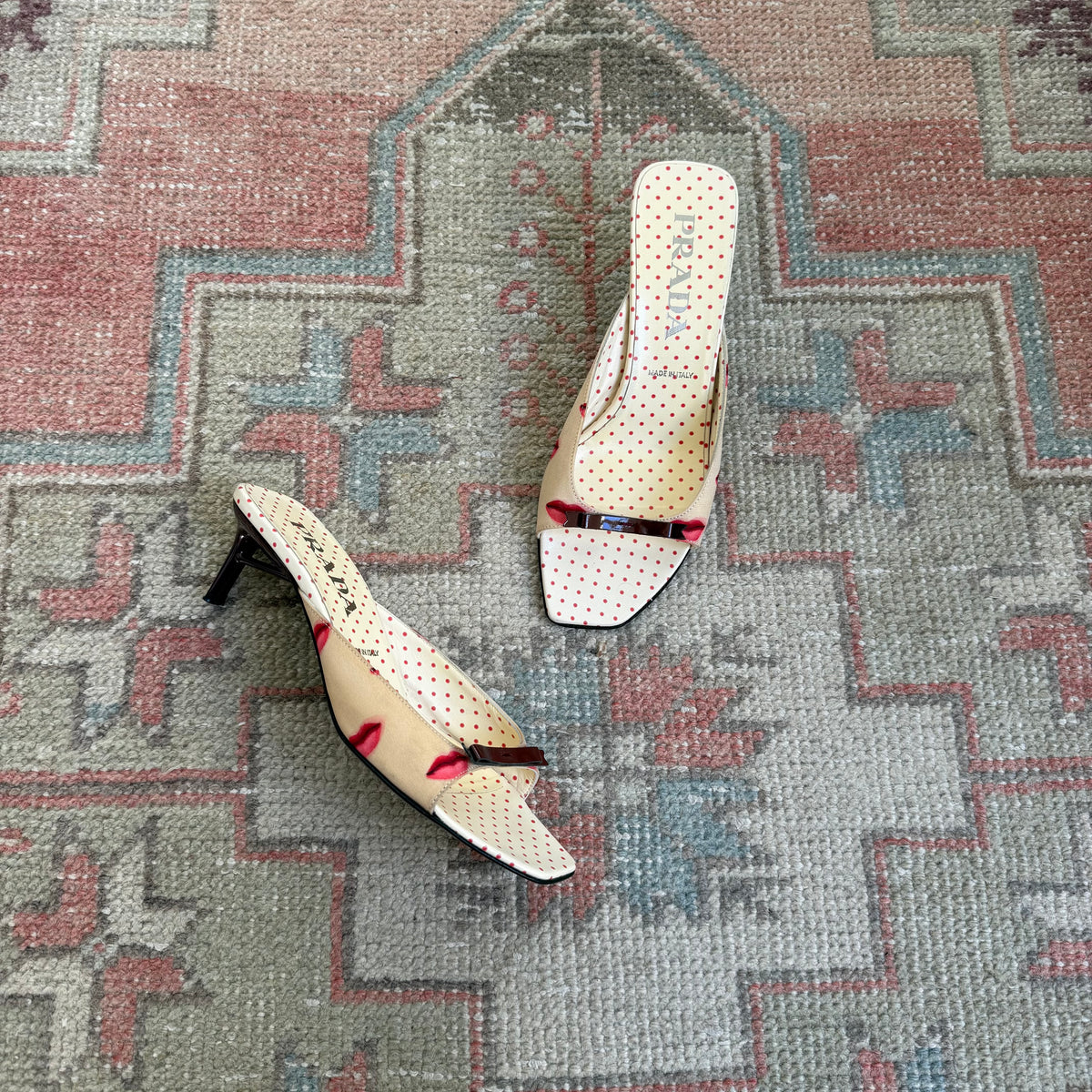 S/S2000 Prada Lip Mules - US 7