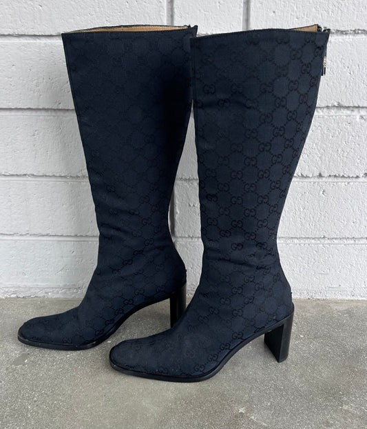 Gucci Guccissima Black Boots - 37