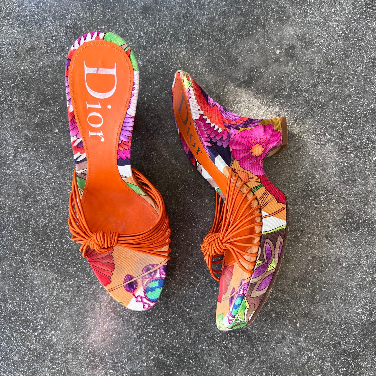 Christian Dior Vintage Tropical Wedges - 37.5