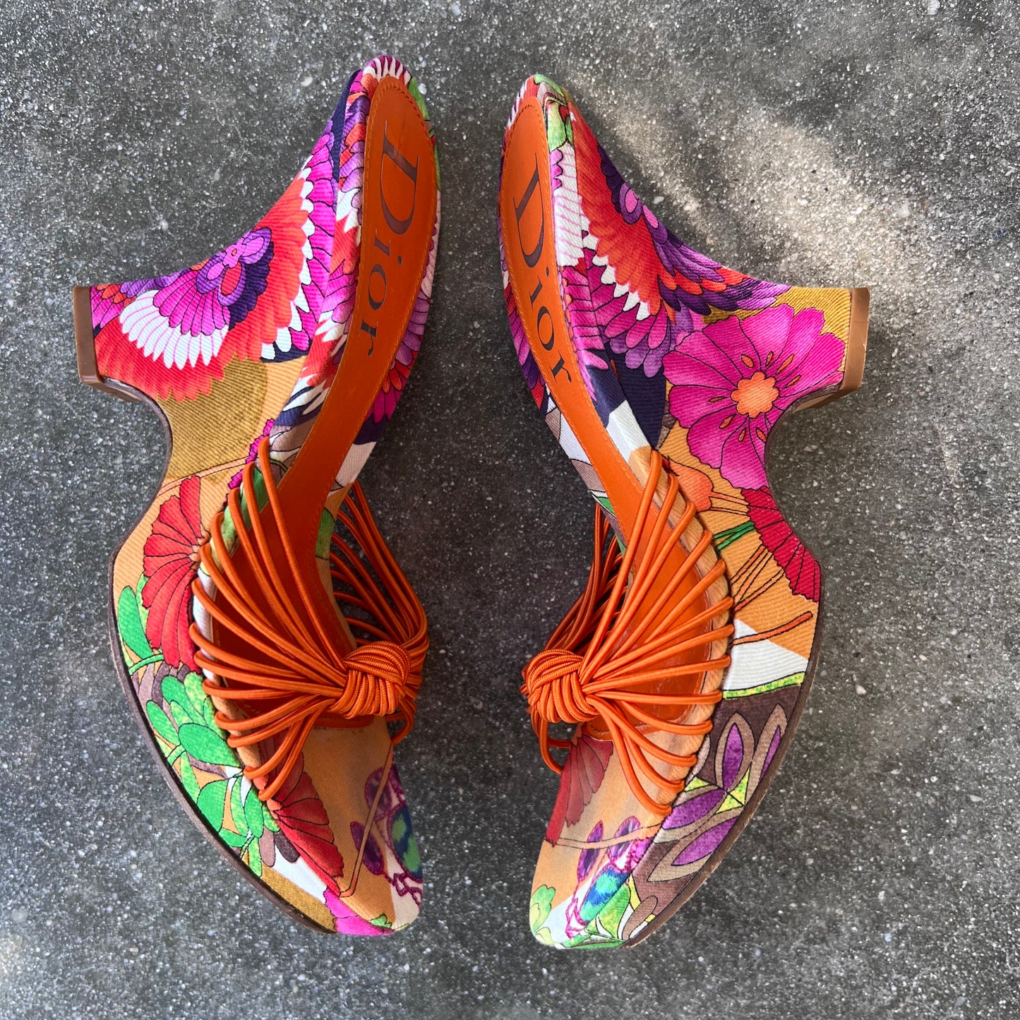 Christian Dior Vintage Tropical Wedges - 37.5