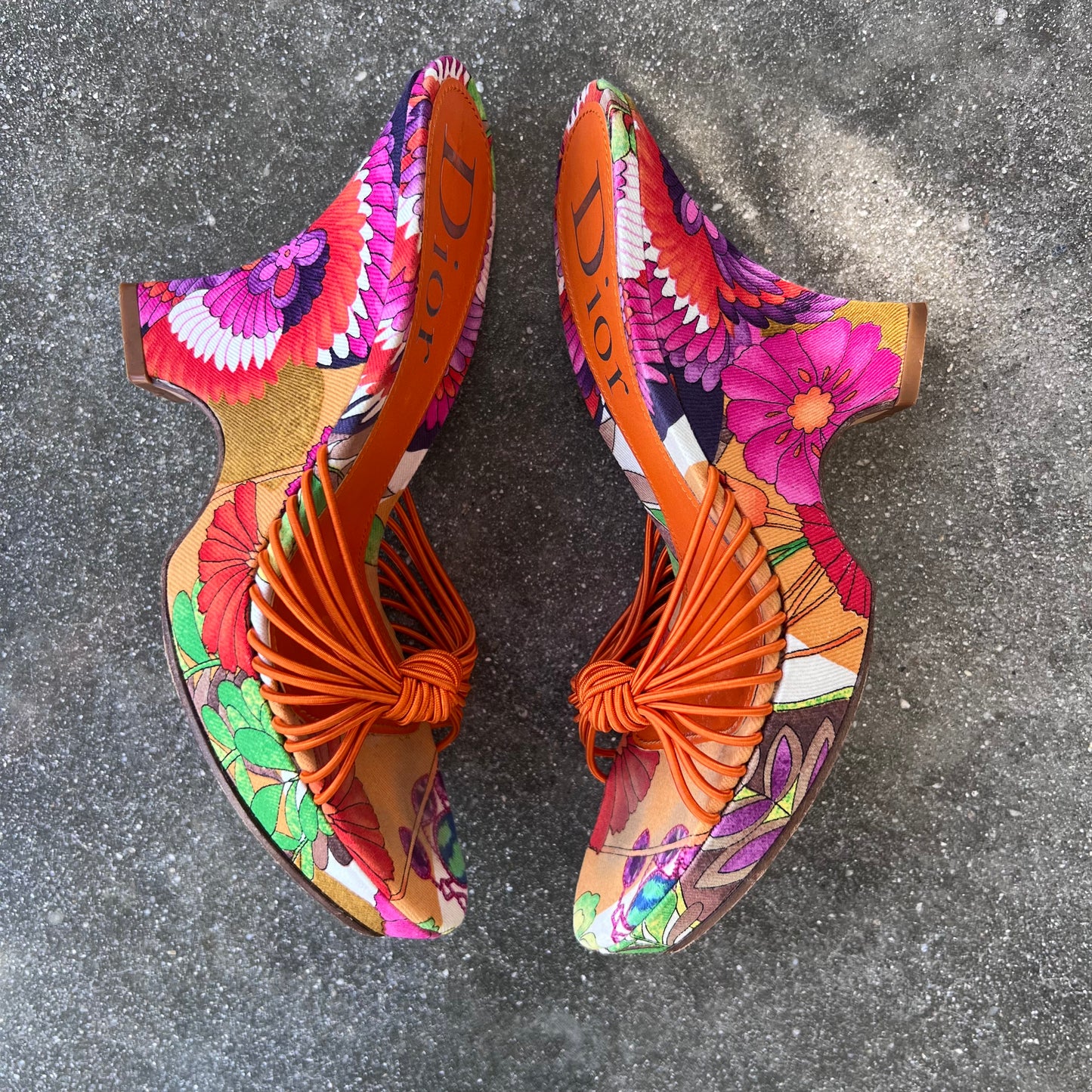 Christian Dior Vintage Tropical Wedges - 37.5