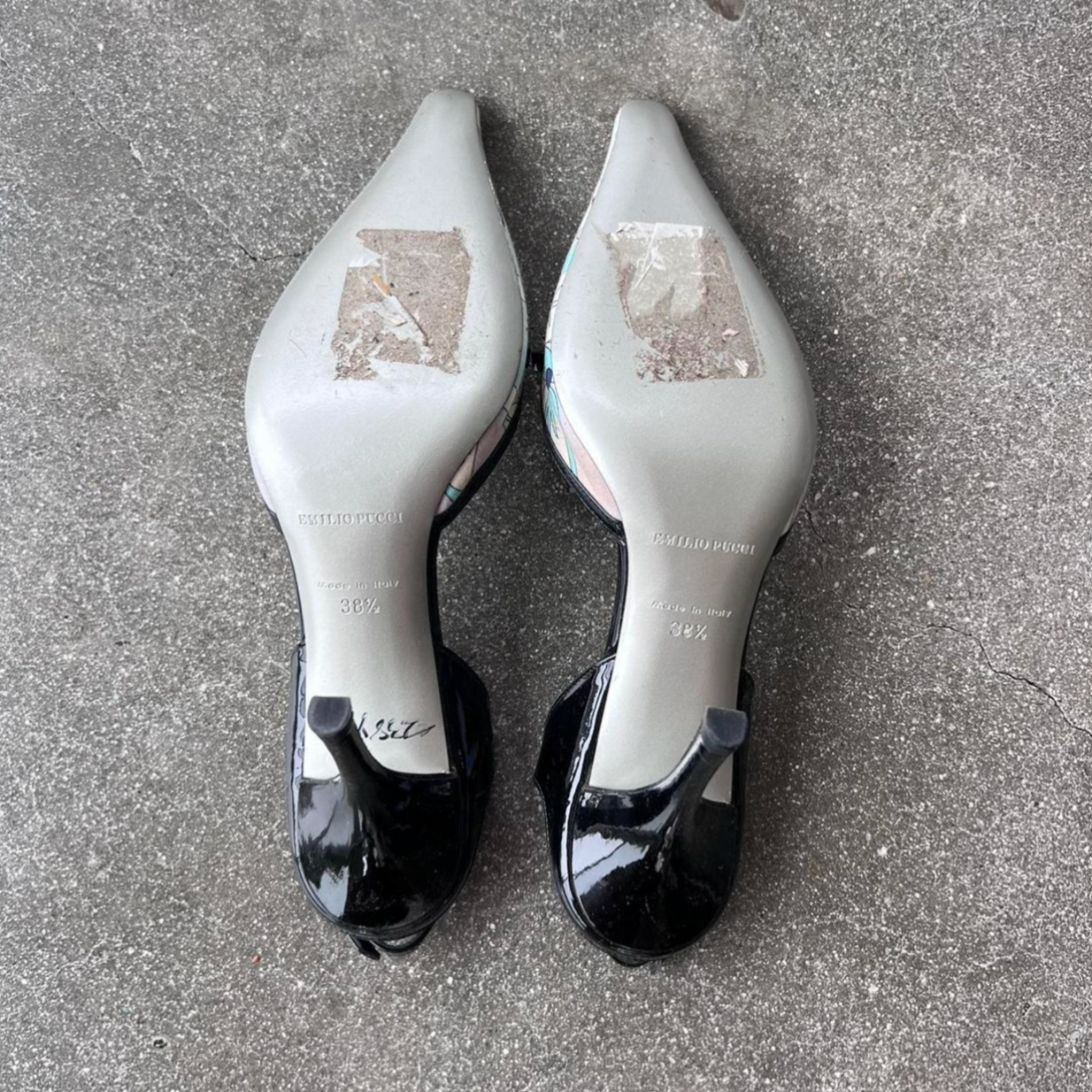 Vintage Emilio Pucci Printed Slingbacks - 38.5