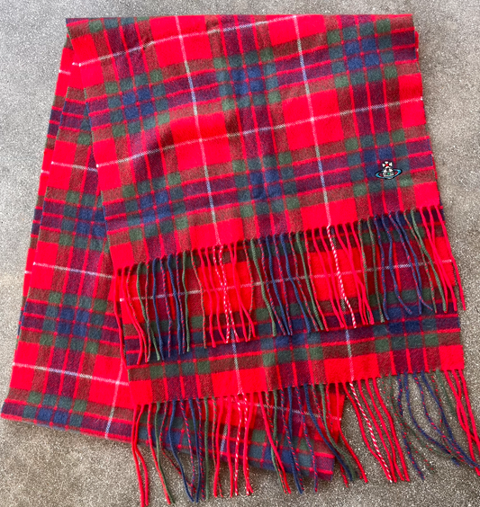 Vivienne Westwood Wool Tartan Scarf